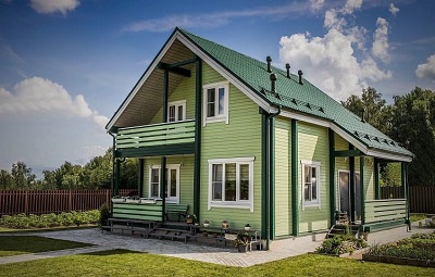 Покраска деревянного дома Минск